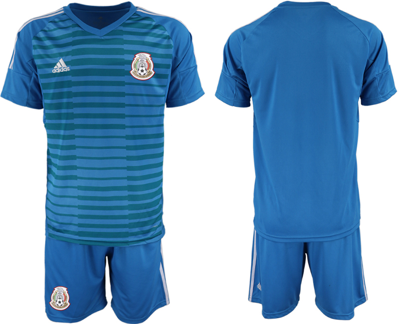 Mexico Blue 2018 FIFA World Cup Goalkeeper Soccer Jersey
