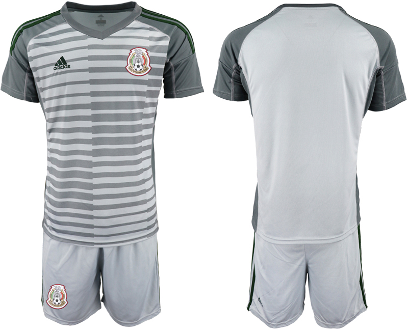 Mexico Gray 2018 FIFA World Cup Goalkeeper Soccer Jersey