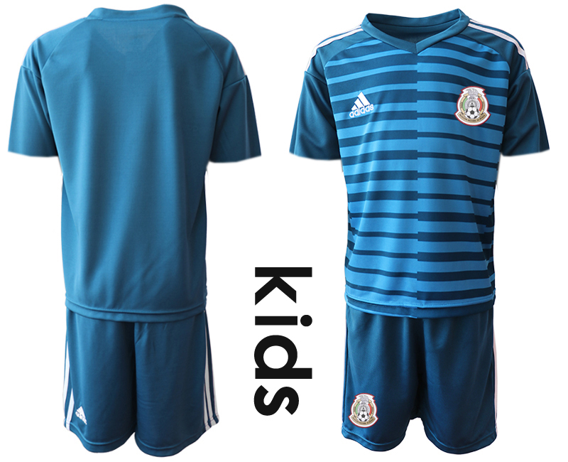Mexico Blue Youth 2018 FIFA World Cup Goalkeeper Soccer Jersey