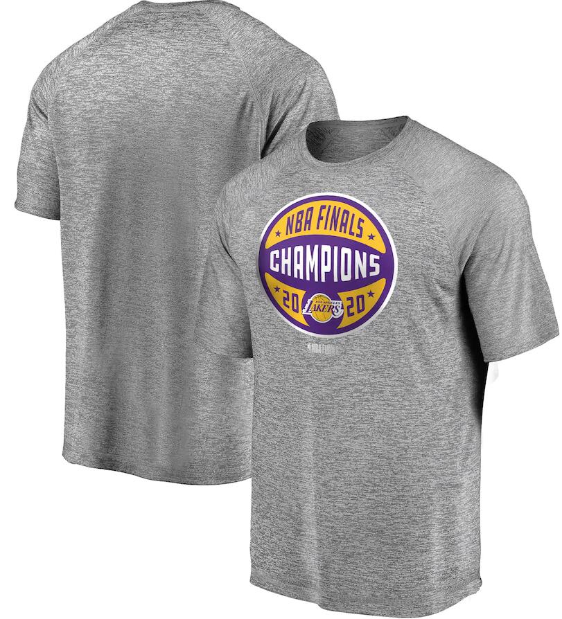 Men's Los Angeles Lakers Gray 2020 NBA Finals Champions Jumper T-Shirt