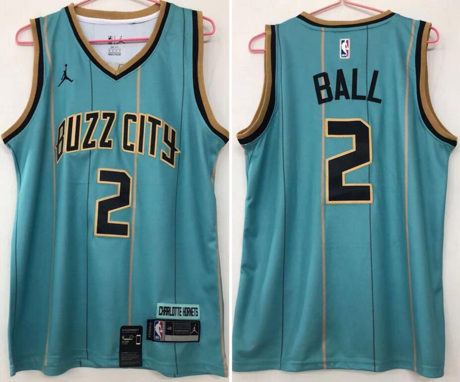 Hornets 2 LaMelo Ball Teal 2020-21 City Edition Swingman jersey