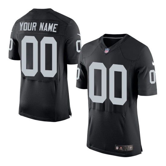 Nike Raiders Customized Black Elite Jersey