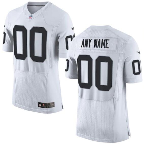 Nike Raiders Customized White Elite Jersey