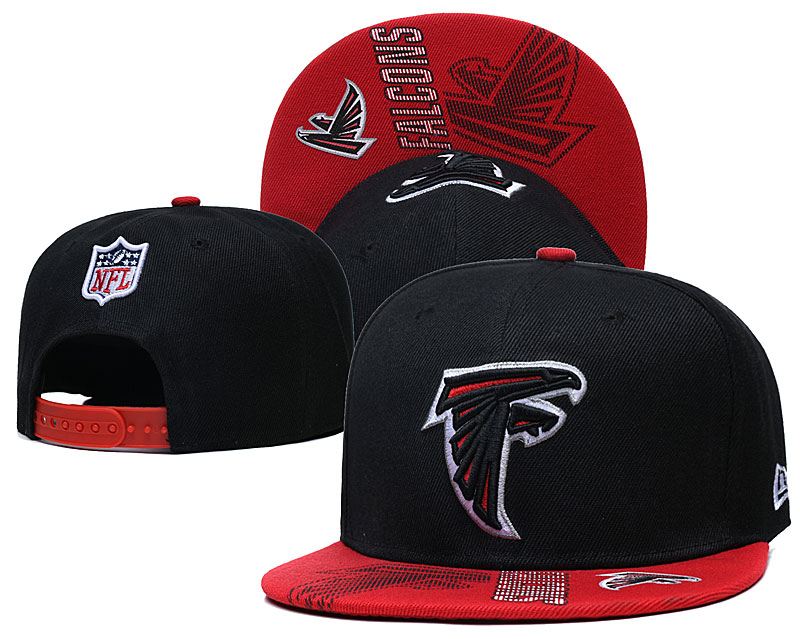 Falcons Team Logo Black Adjustable Hat GS