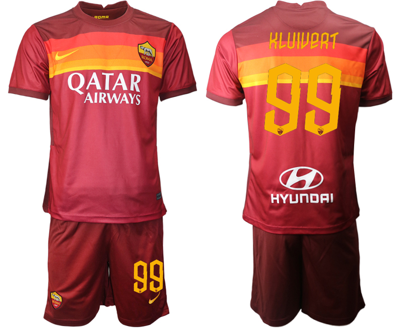 2020-21 Roma 99 KLUIVERT Home Soccer Jersey