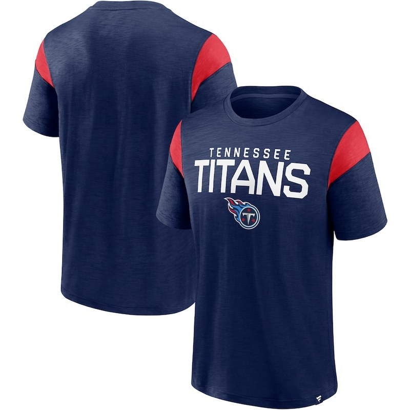 Men's Tennessee Titans Fanatics Branded Navy Home Stretch Team T-Shirt