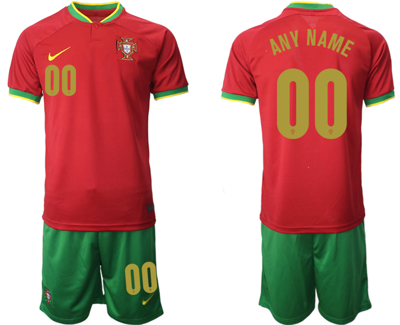 Portugal Customized Home 2022 FIFA World Cup Qatar Soccer Jersey