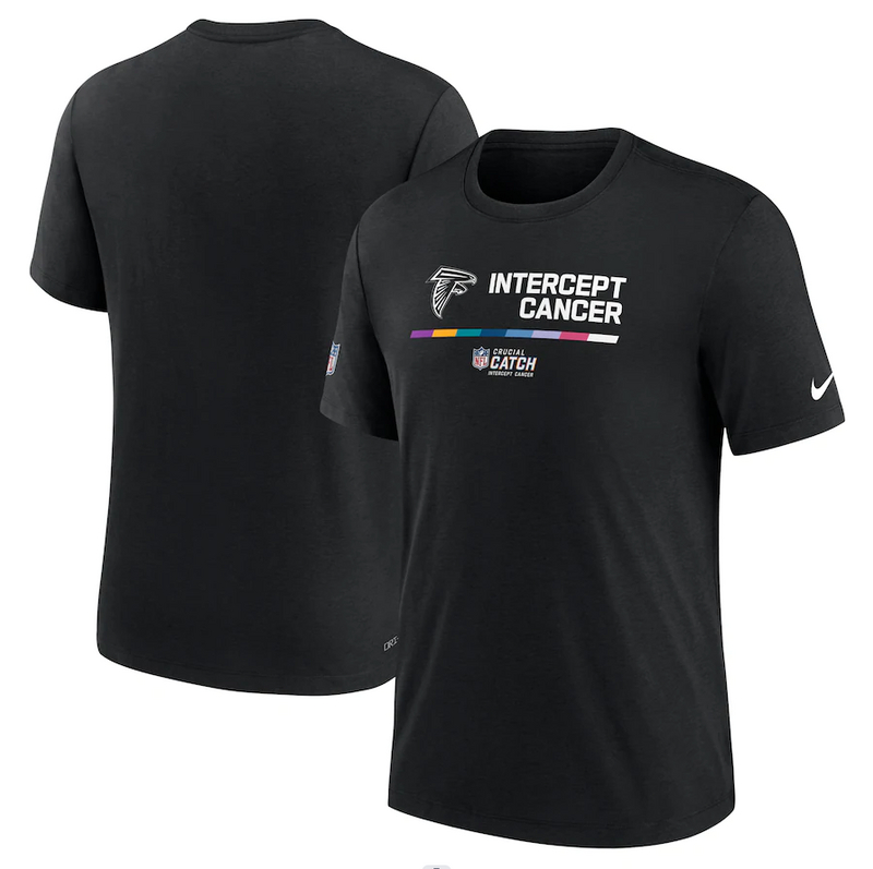 Atlanta Falcons Nike 2022 NFL Crucial Catch Performance T-Shirt Black
