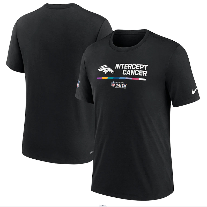 Denver Broncos Nike 2022 NFL Crucial Catch Performance T-Shirt Black