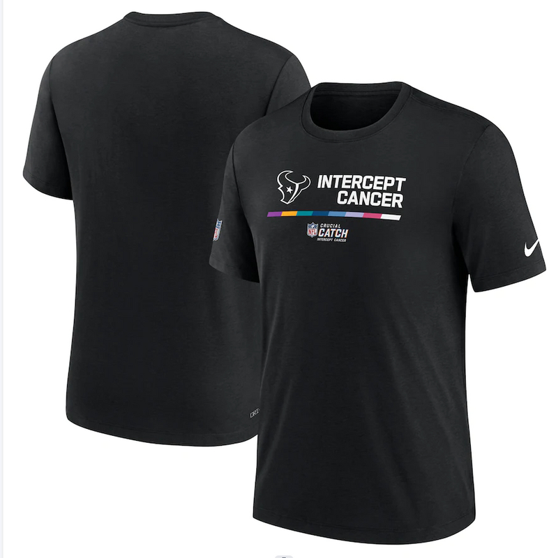 Houston Texans Nike 2022 NFL Crucial Catch Performance T-Shirt Black