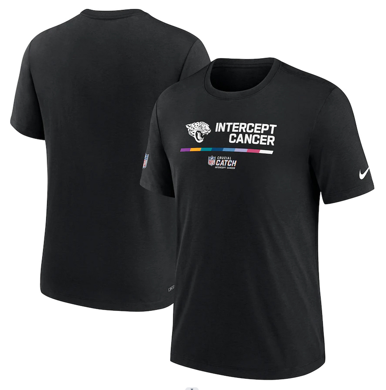 Jacksonville Jaguars Nike 2022 NFL Crucial Catch Performance T-Shirt Black