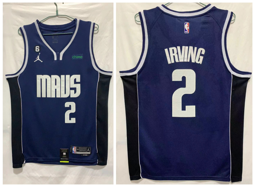 Mavericks 2 Kyrie Irving Navy City Edition Swingman Jersey