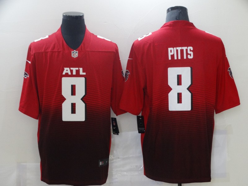 Nike Falcons 2 Kyle Pitts Red 2021 NFL Draft Vapor Untouchable Limited Jersey