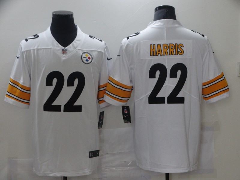 Nike Steelers 22 Najee Harris White 2021 NFL Draft Vapor Untouchable Limited Jersey