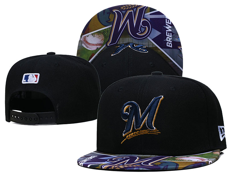Marlins Team Logos Black Adjustable Hat LH