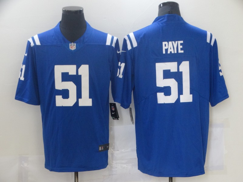 Nike Colts 51 Kwity Paye Royal 2021 NFL Draft Vapor Untouchable Limited Jersey