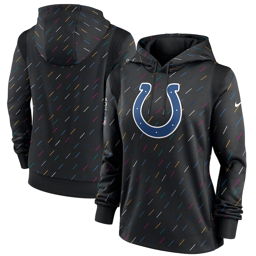 Women's Indianapolis Colts Nike Anthracite 2021 NFL Crucial Catch Therma Pullover Hoodie