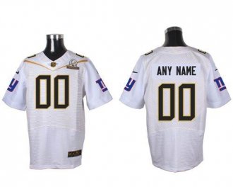 Nike New York Giants White 2016 Pro Bowl Customized Elite Jersey