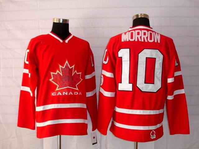 Canada 10 Morrow Red Jerseys