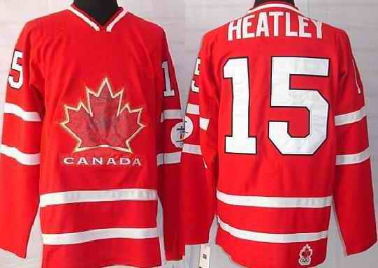 Canada 15 Heatley Red Jerseys