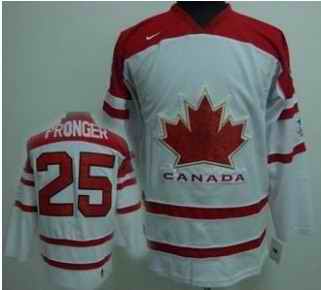 Canada 25 PRONGER White Jerseys