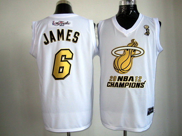 Heat 6 James White Champions Jerseys