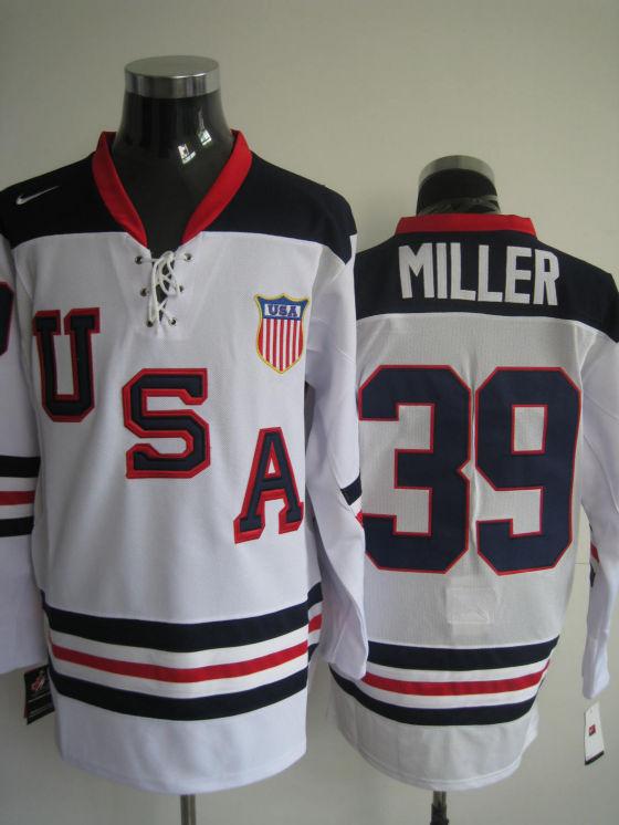 USA 39 Miller White Jerseys slant
