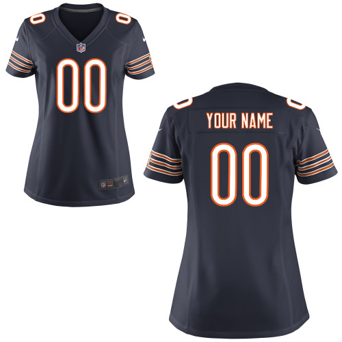 Women's Nike Chicago Bears Customized Game Team Color Jersey