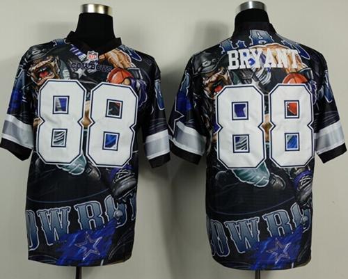 Nike Cowboys 88 Bryant Stitched Elite Fanatical Version Jerseys