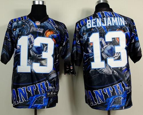 Nike Panthers 13 Benjamin Stitched Elite Fanatical Version Jerseys