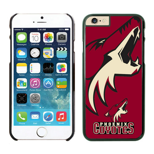 Phoenix Coyotes iPhone 6 Cases Black