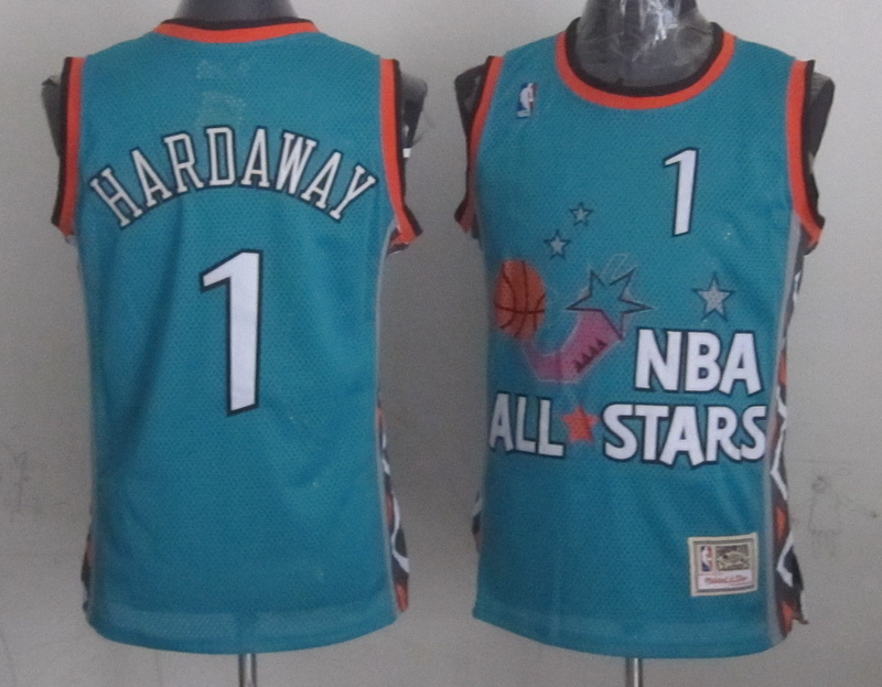 1996 All Star 1 Hardaway Teal Jerseys