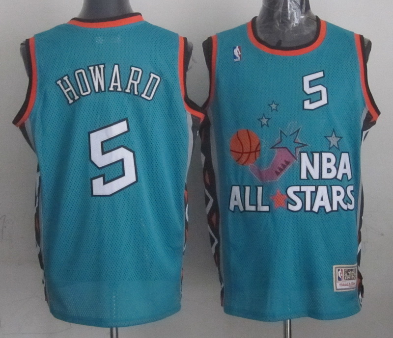 1996 All Star 5 Howard Teal Jerseys