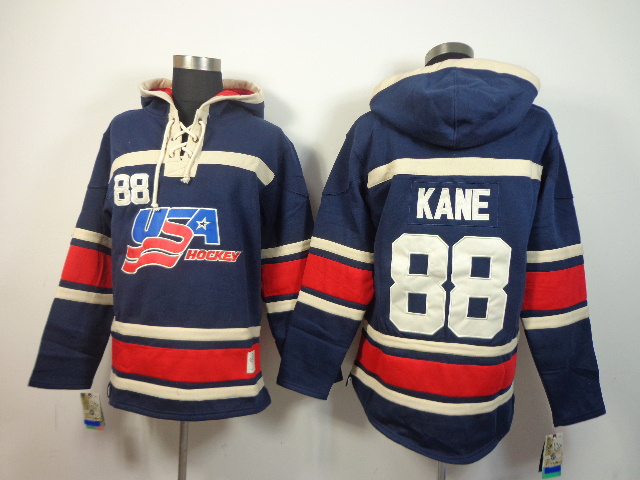 NHL USA 88 Kane Blue Hoodies